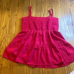 Pink Ruffled Tank